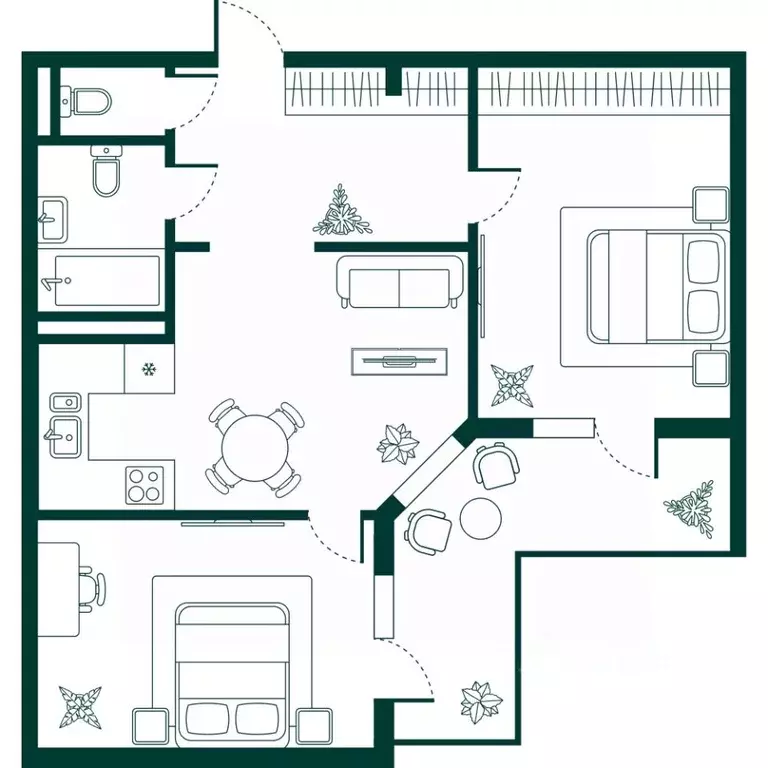 3-к кв. Дагестан, Дербент Новая История жилой комплекс (78.01 м) - Фото 1