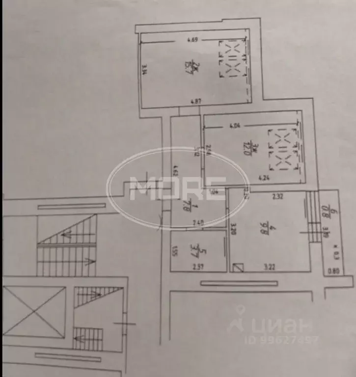 2-к кв. Калининградская область, Калининград Кутаисский пер., 3 (50.0 ... - Фото 2