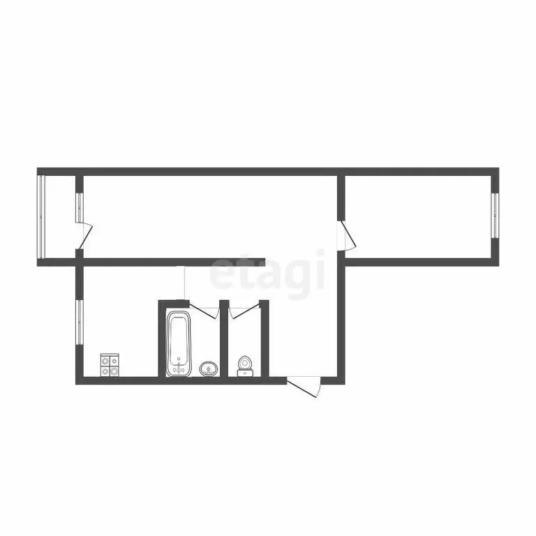 2-комнатная квартира: Тула, улица Металлургов, 45Б (45 м) - Фото 1