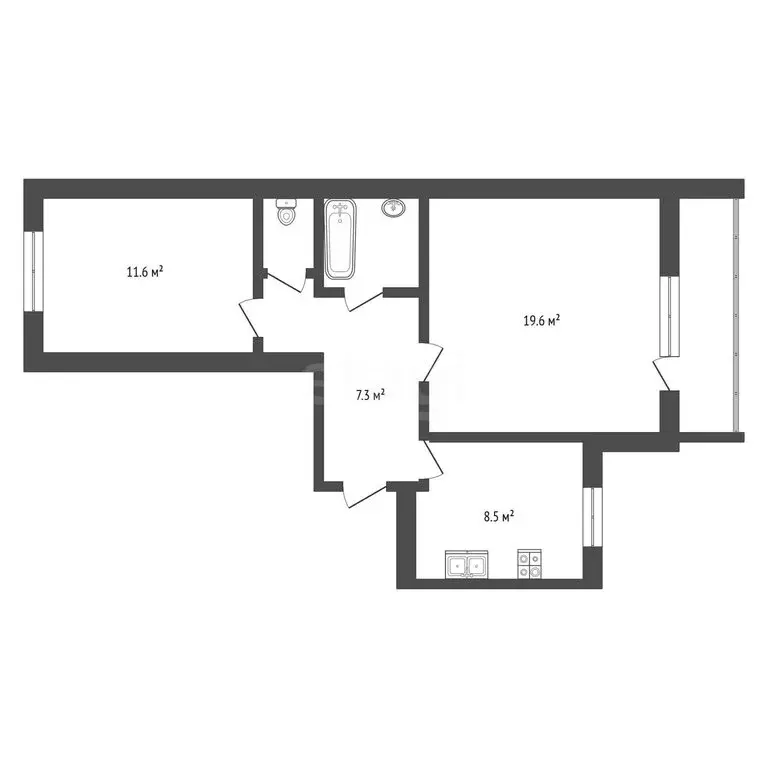 2-комнатная квартира: Вологда, Ярославская улица, 29 (50.1 м) - Фото 1