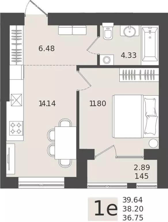 Квартира-студия: Калининградская область, Пионерский (38.2 м) - Фото 1