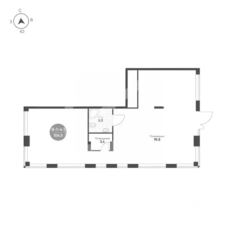 Торговая площадь в Москва ул. Петра Кончаловского, 7к4 (105 м) - Фото 2