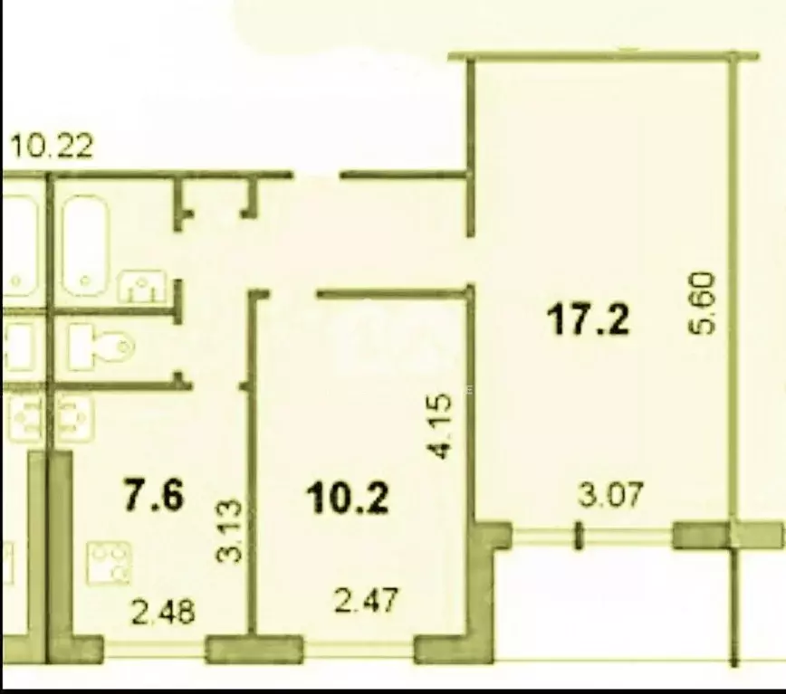 2-к кв. Новосибирская область, Новосибирск ул. Объединения, 96/1 (42.3 ... - Фото 2