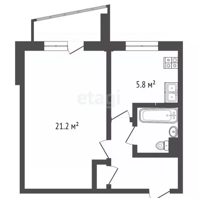 1-к кв. Москва Елецкая ул., 33 (36.0 м) - Фото 1