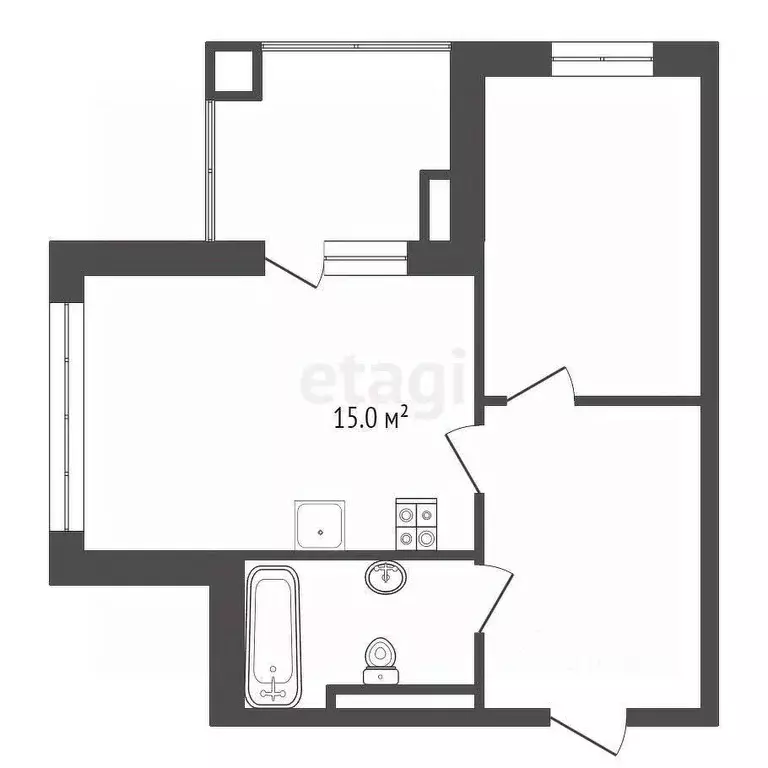 2-к кв. Крым, Ялта ул. Дражинского, 48 (47.1 м) - Фото 1