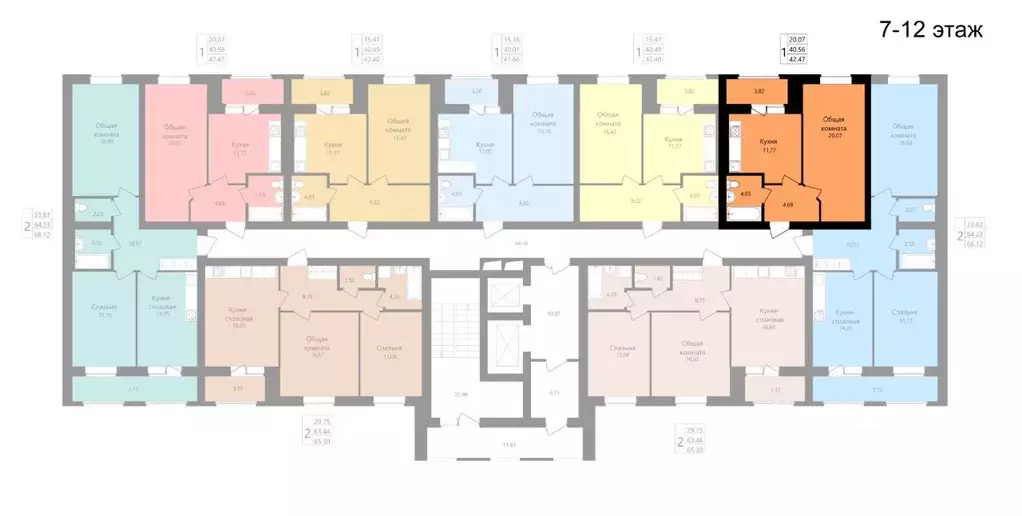 1-к кв. Мордовия, Саранск ул. Филатова, 15 (40.56 м) - Фото 2