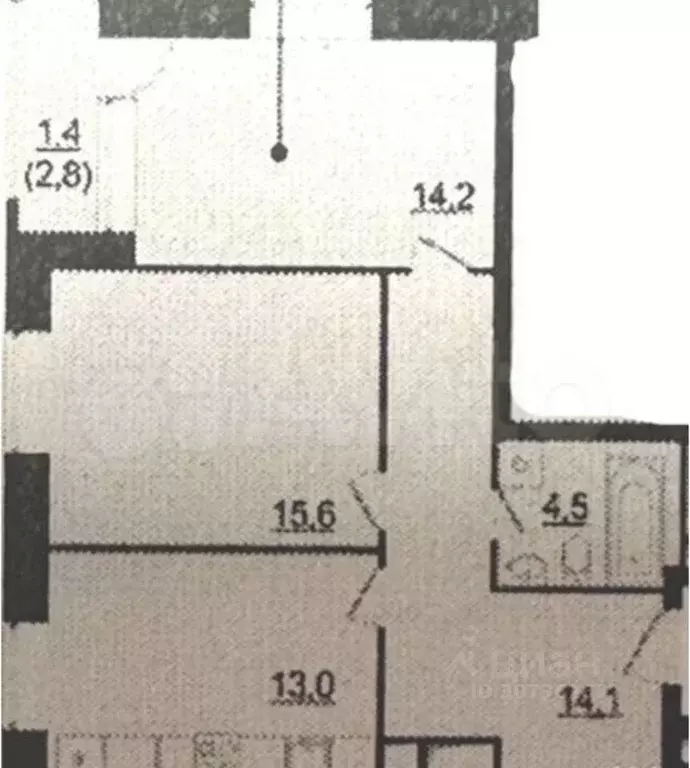 Свободной планировки кв. Москва ул. Фонвизина, 18 (65.0 м) - Фото 1