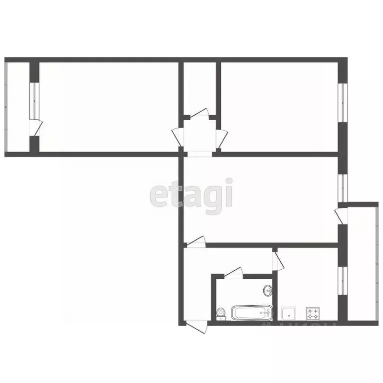 3-к кв. Мордовия, Саранск ул. Коваленко, 60 (64.0 м) - Фото 1