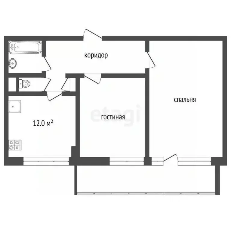 2-к кв. Ярославская область, Ярославский муниципальный округ, пос. ... - Фото 2