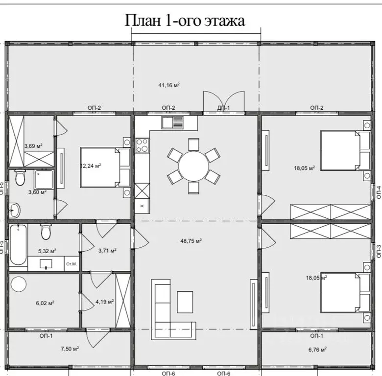 Дом в Калужская область, Боровский муниципальный округ, Совьяки с/пос, ... - Фото 2