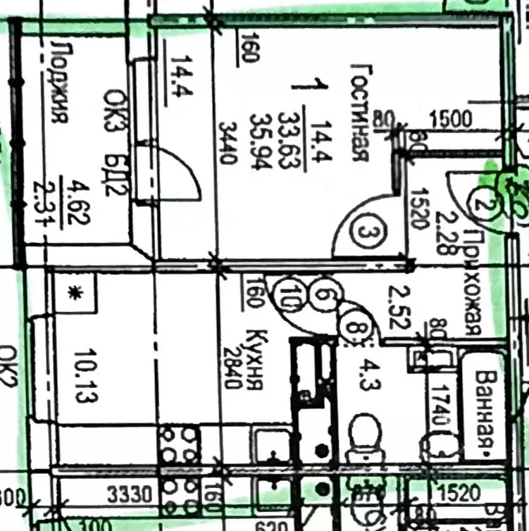 1-к кв. Самарская область, Волжский район, Лопатино с/пос, пос. ... - Фото 1