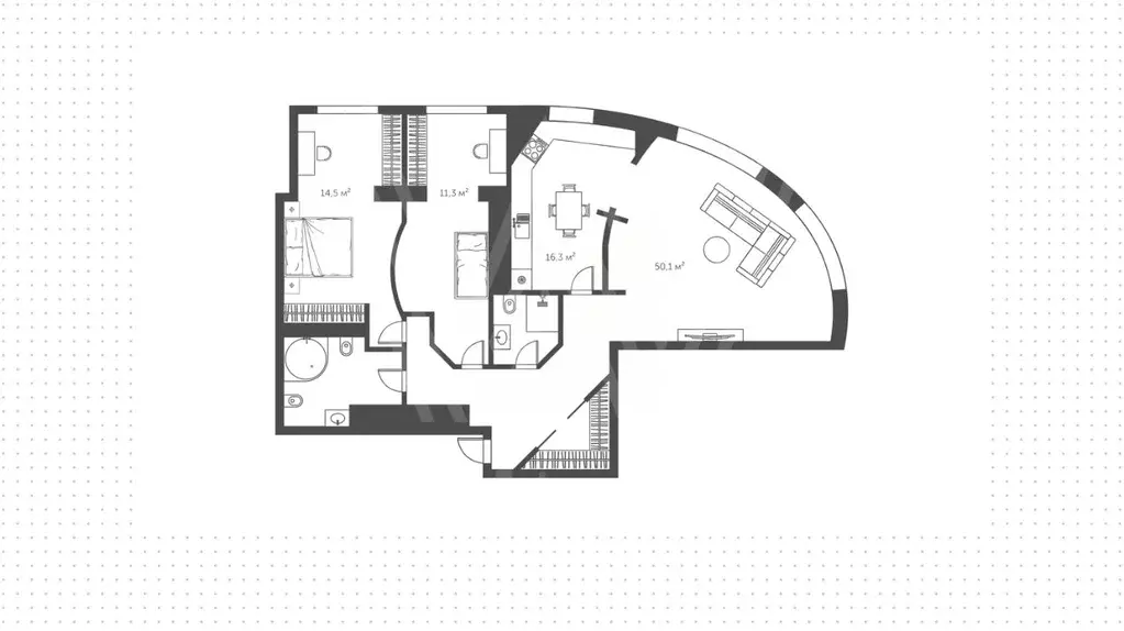 3-к кв. Москва ул. Крылатские Холмы, 33к1 (115.0 м) - Фото 1