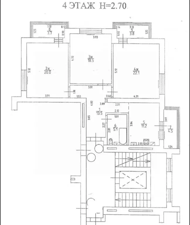 3-к кв. Калининградская область, Калининград Курганская ул., 3 (102.4 ... - Фото 1
