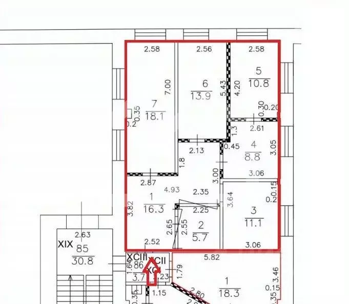 Помещение свободного назначения в Москва Холодильный пер., 3к1с3 (85 ... - Фото 2