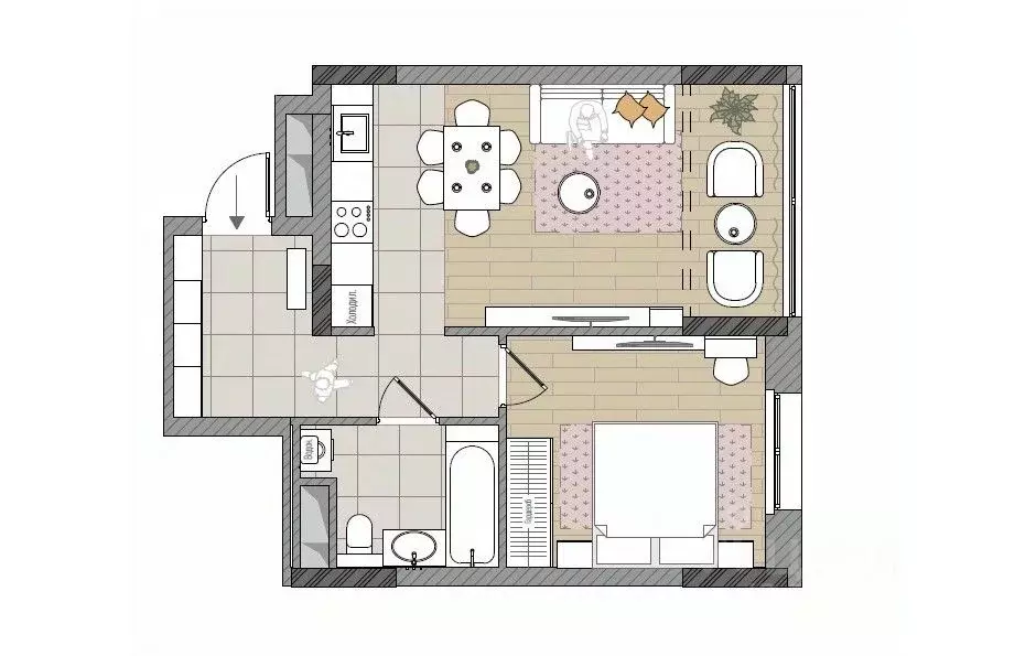 2-к кв. Кировская область, Киров Мелькомбинатовский проезд, 3 (48.7 м) - Фото 1