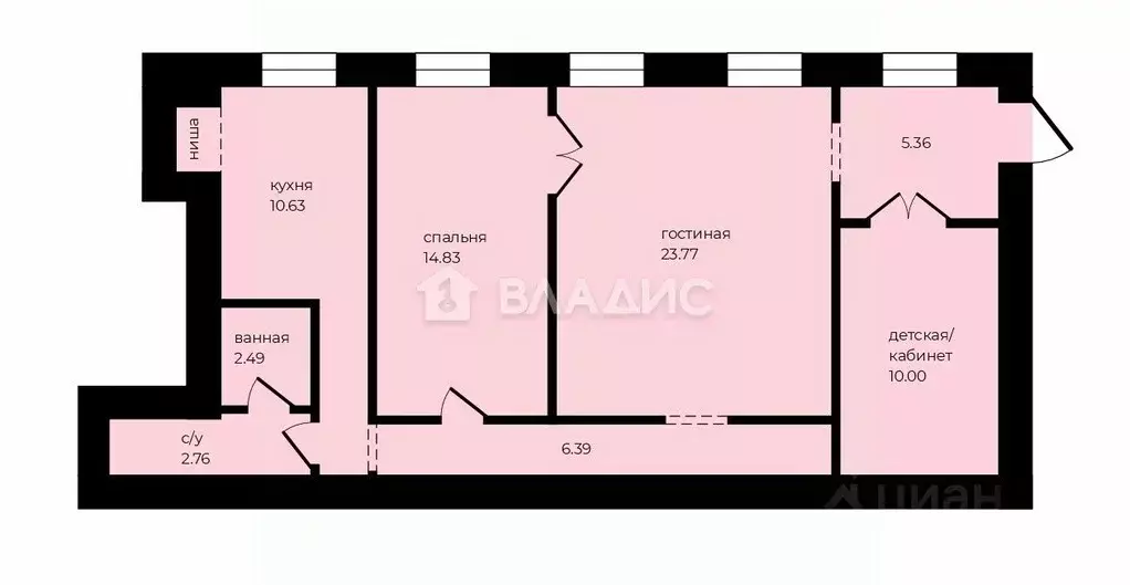 2-к кв. Санкт-Петербург Вознесенский просп., 31 (77.7 м) - Фото 2