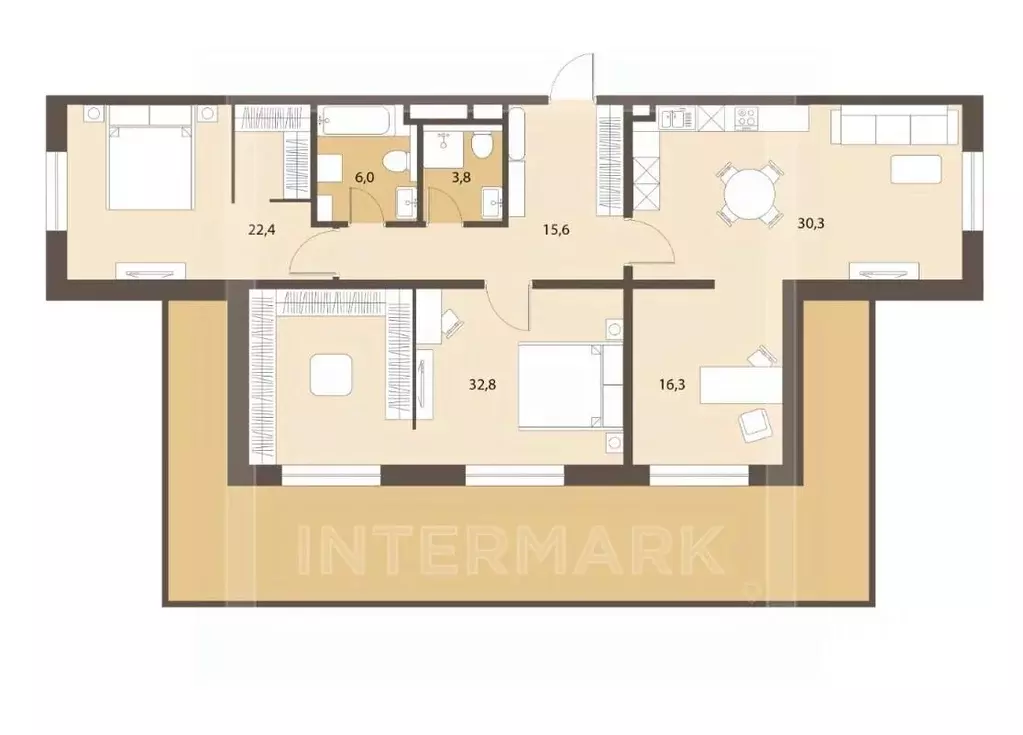4-к кв. Москва Ленинградский просп., 34А (125.0 м) - Фото 2