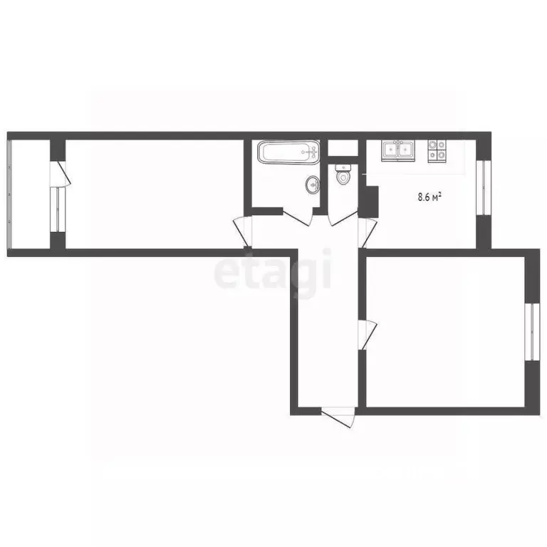 2-к кв. Москва Таллинская ул., 9К4 (52.0 м) - Фото 1