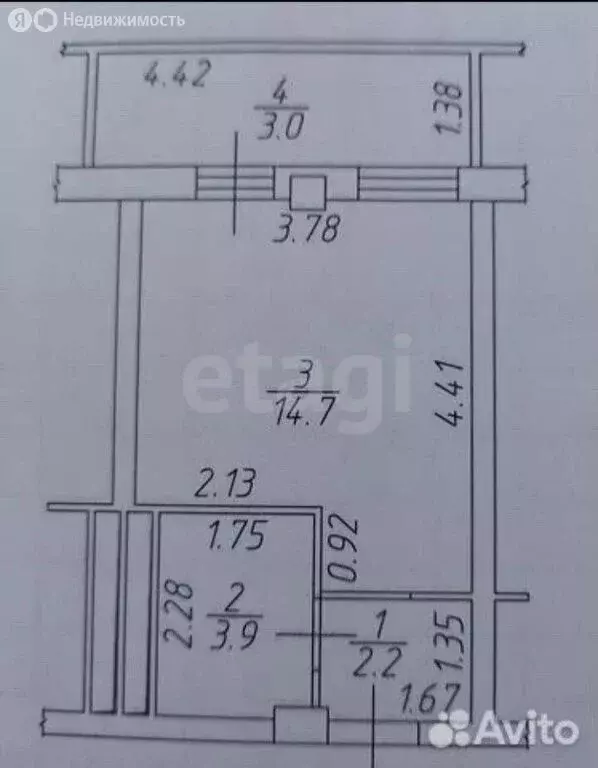 Квартира-студия: Набережные Челны, улица Раскольникова, 9 (23.8 м) - Фото 0