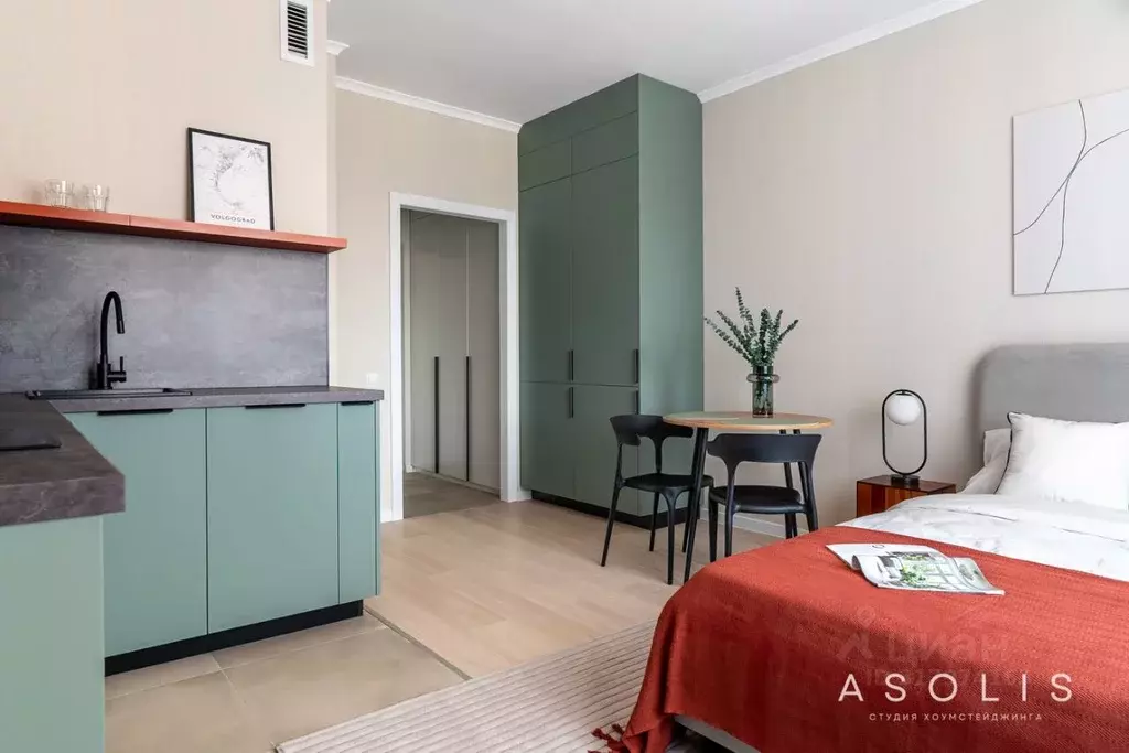 Студия Москва ул. Берзарина, 32А (24.0 м) - Фото 0