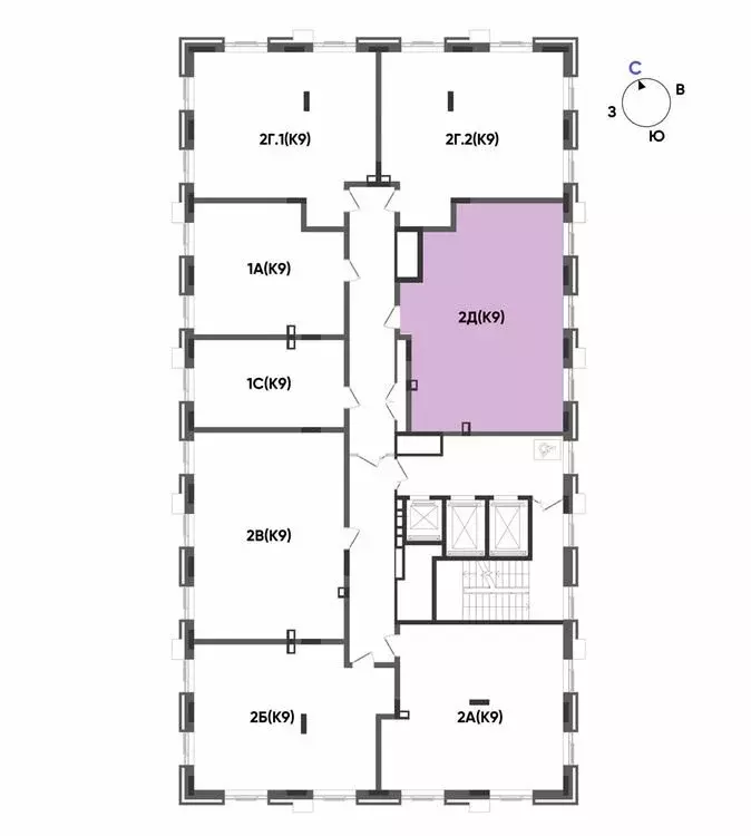 2-комнатная квартира: Казань, ЖК Вознесенский Квартал (65.64 м) - Фото 1