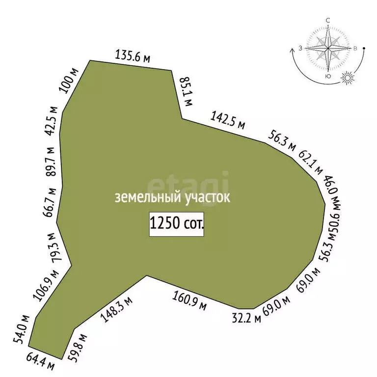 Участок в Свердловская область, Ревда (1250 м) - Фото 0
