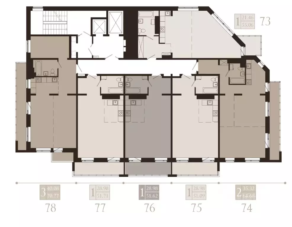 1-к кв. Иркутская область, Иркутск Советская ул., 115/1 (55.06 м) - Фото 2