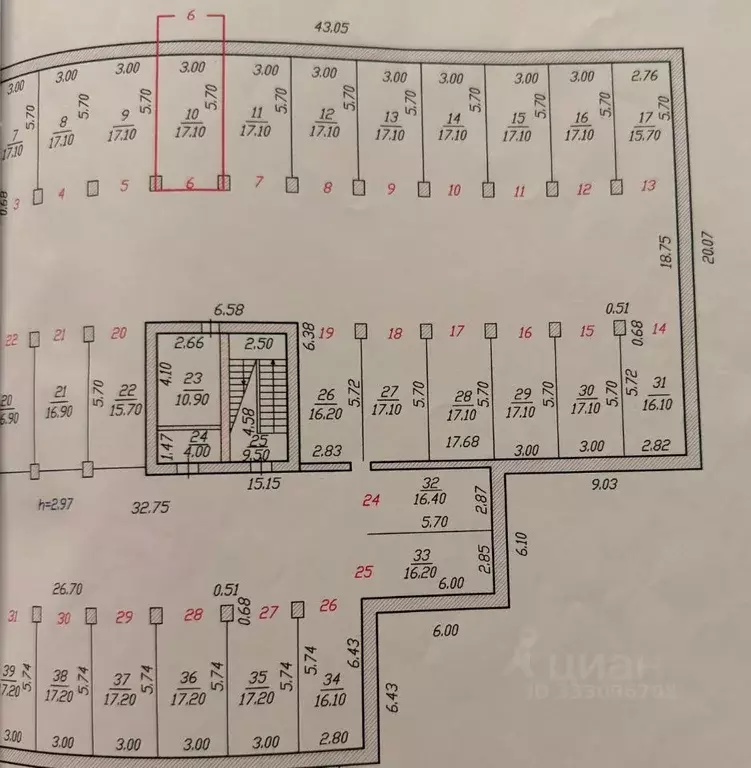 Гараж в Чувашия, Чебоксары бул. Мефодия Денисова, 8/6 (17 м) - Фото 1