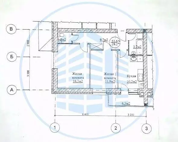 2-к кв. Ставропольский край, Ессентуки ул. Орджоникидзе, 91 (53.0 м) - Фото 2
