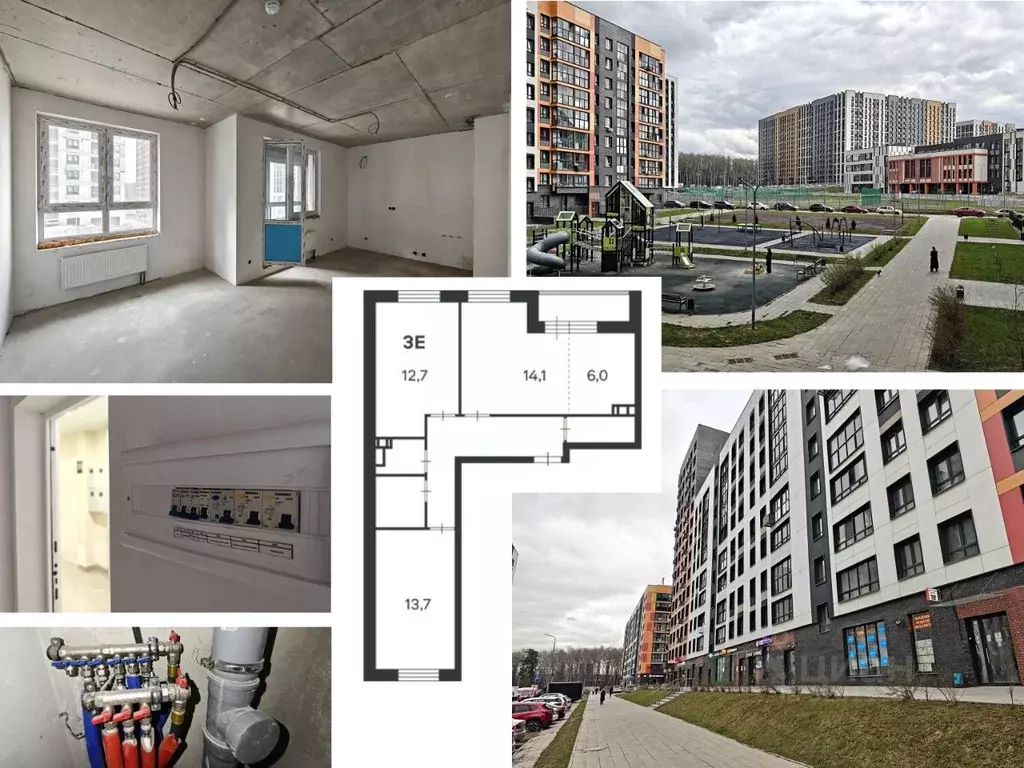 2-к кв. Москва Сосенское поселение, просп. Куприна, 38к1 (64.0 м) - Фото 1