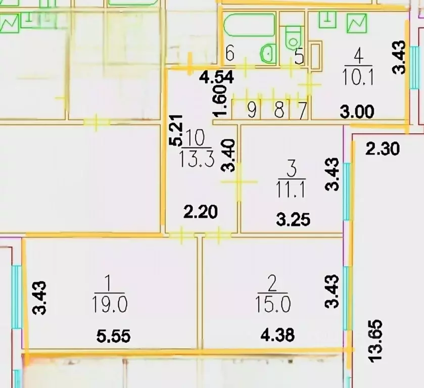 3-к кв. Москва Бутырская ул., 79 (73.8 м) - Фото 1