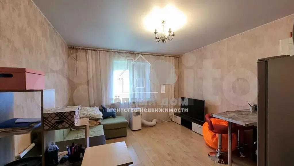 Квартира-студия, 27,5м, 1/9эт. - Фото 1