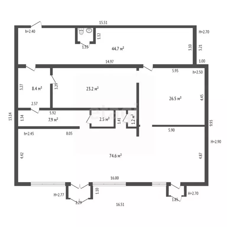 Торговая площадь в Ямало-Ненецкий АО, Надымский район, Пангоды пгт ул. ... - Фото 2
