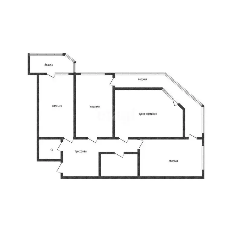 3-комнатная квартира: Краснодар, улица Каляева, 263/4 (90.5 м) - Фото 0