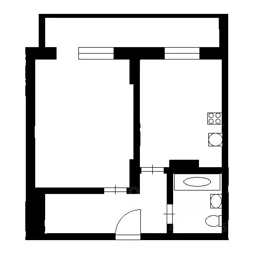 1-к кв. Новосибирская область, Новосибирск ул. Кирова, 225 (41.0 м) - Фото 1