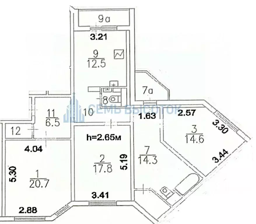 3-к кв. Московская область, Серпухов бул. 65 лет Победы, 21 (97.6 м) - Фото 1