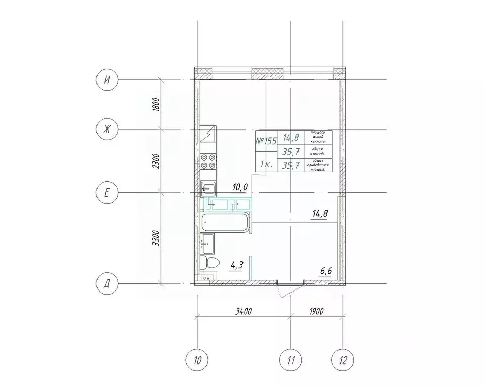 1-к кв. Приморский край, Большой Камень ул. Ленина, 14 (35.7 м) - Фото 1