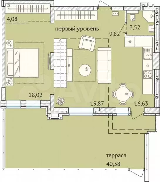 4-к. квартира, 170м, 1/23эт. - Фото 0