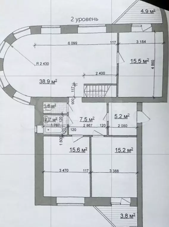 4-к. квартира, 132 м, 5/6 эт. - Фото 1