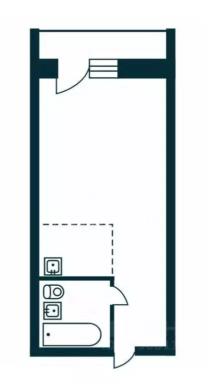 Студия Новосибирская область, Новосибирск ул. Виктора Уса, 9 (19.4 м) - Фото 2