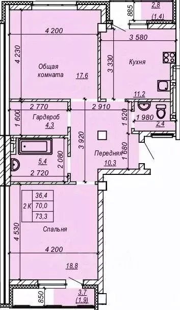 2-к кв. Новосибирская область, Новосибирск Затулинский жилмассив, ул. ... - Фото 0