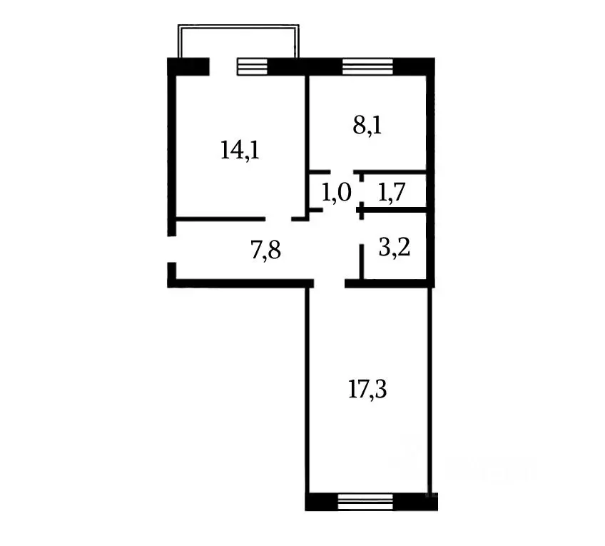 2-к кв. Ульяновская область, Димитровград Луговая ул., 36 (52.5 м) - Фото 1