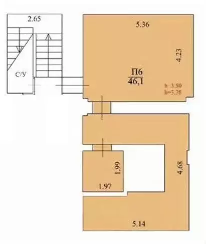 Помещение свободного назначения в Москва Спартаковская ул., 6 (46 м) - Фото 0