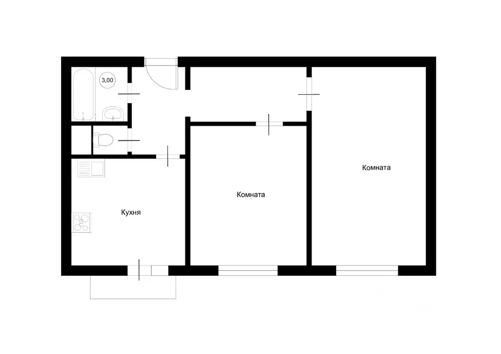 2-к кв. Москва ул. Академика Королева, 8К2 (59.4 м) - Фото 2