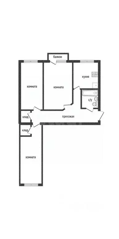 Комната Смоленская область, Смоленск ул. 25 Сентября, 1 (18.0 м) - Фото 1
