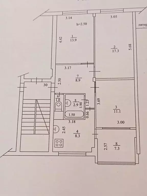 3-к кв. Краснодарский край, Сочи Новый Сочи мкр, ул. Санаторная, 59 ... - Фото 2