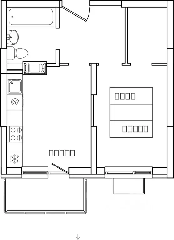 1-к кв. Московская область, Ленинский городской округ, д. Сапроново ... - Фото 1