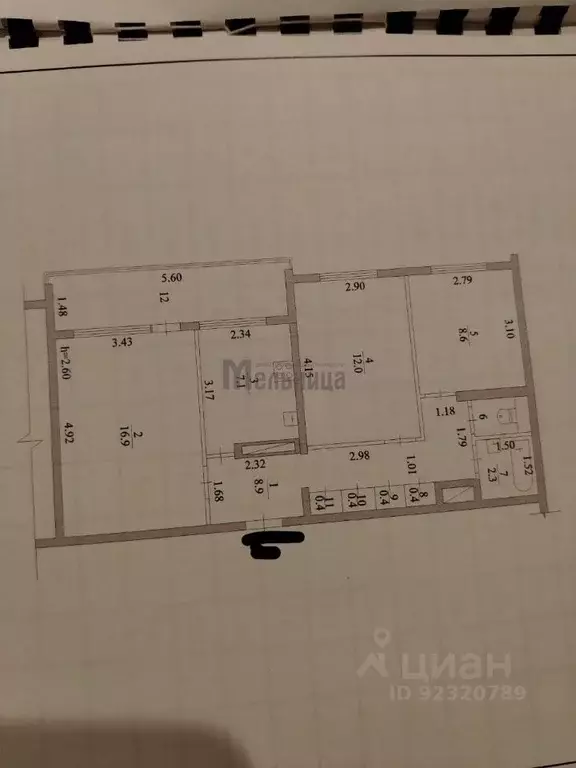 3-к кв. Волгоградская область, Волгоград ул. Тулака, 5 (58.7 м) - Фото 2