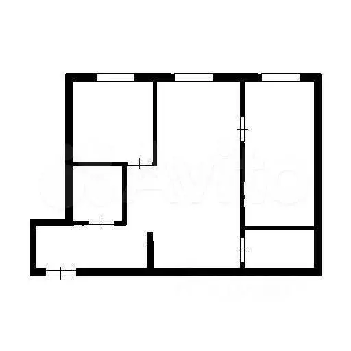 2-к. квартира, 45 м, 1/5 эт. - Фото 0