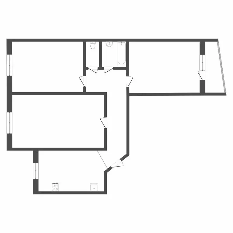 3-комнатная квартира: Тюмень, Широтная улица, 41 (68 м) - Фото 0